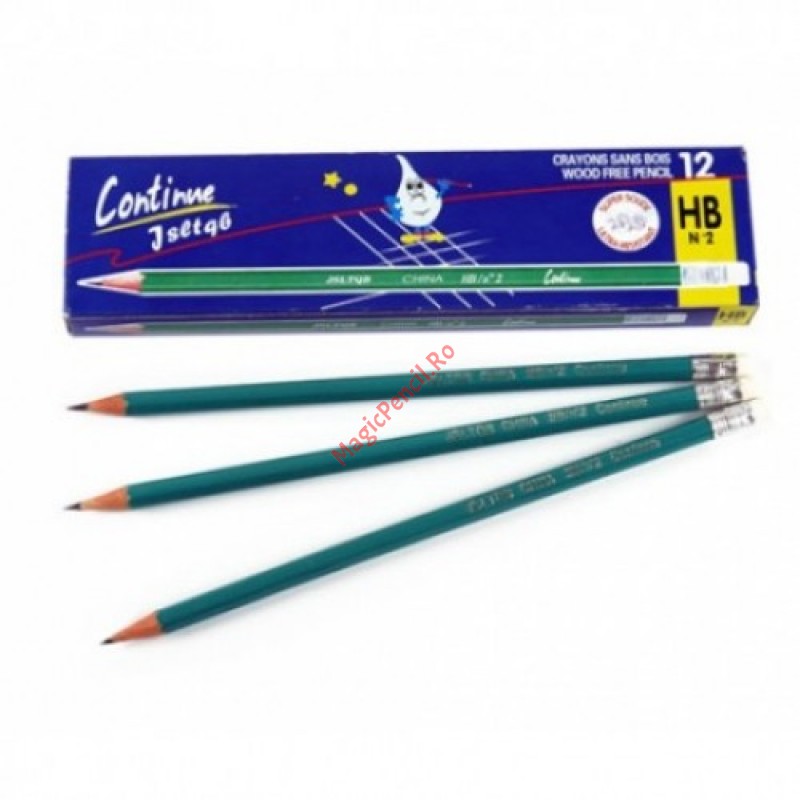 Creion HB cu guma, flexibil, Verde
