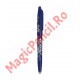 Pix Roller PILOT Frixion, Varf 0.7 mm, Mina Albastra, Corp Plastic cu Radiera