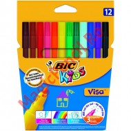 Carioca 12 culori, Bic Kids Visa