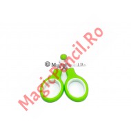 Foarfeca pentru hartie, clasic, verde, 13 cm