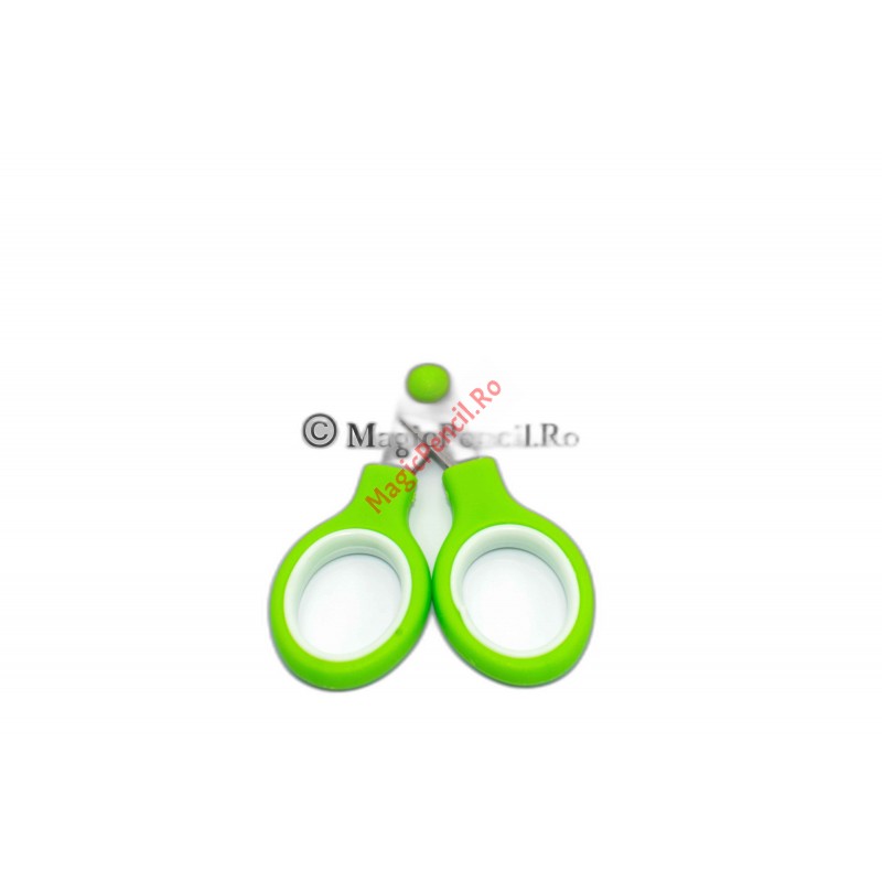 Foarfeca pentru hartie, clasic, verde, 13 cm