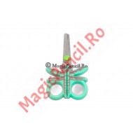 Foarfeca pentru hartie, libelula, verde, 14 cm