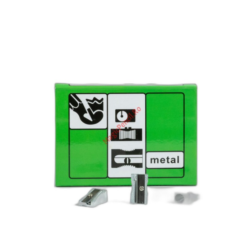 Ascutitoare metalica, simpla, pentru creioane