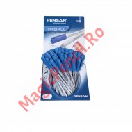 Pix din plastic, cu capac, mina albastra, Triball, 1.0mm, Pensan