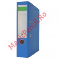 Biblioraft plastifiat, 75 mm, A4, 450 coli, albastru