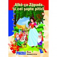 Puzzle 100 piese povesti, Alba ca zapada si cei sapte pitici