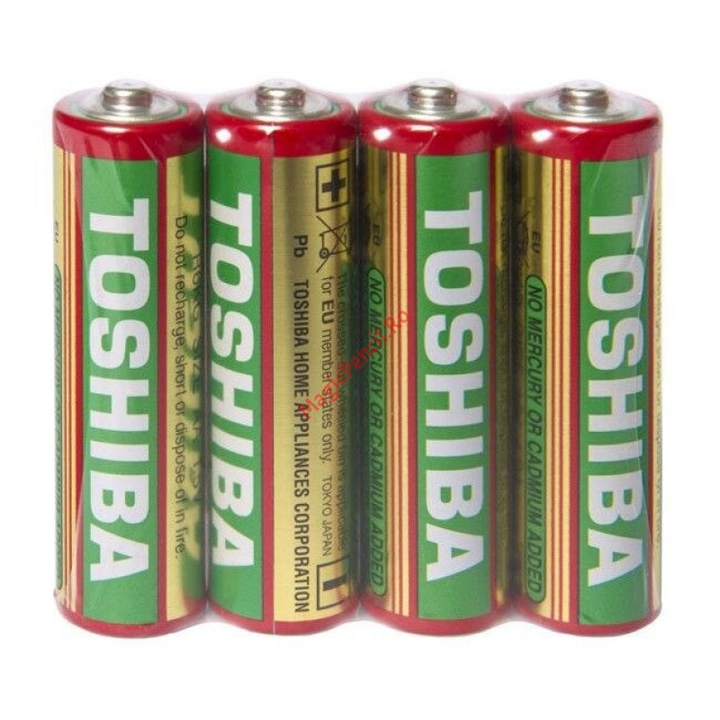 Baterie Toshiba Heavy Duty AA R6 1,5V, zinc carbon, 4 baterii
