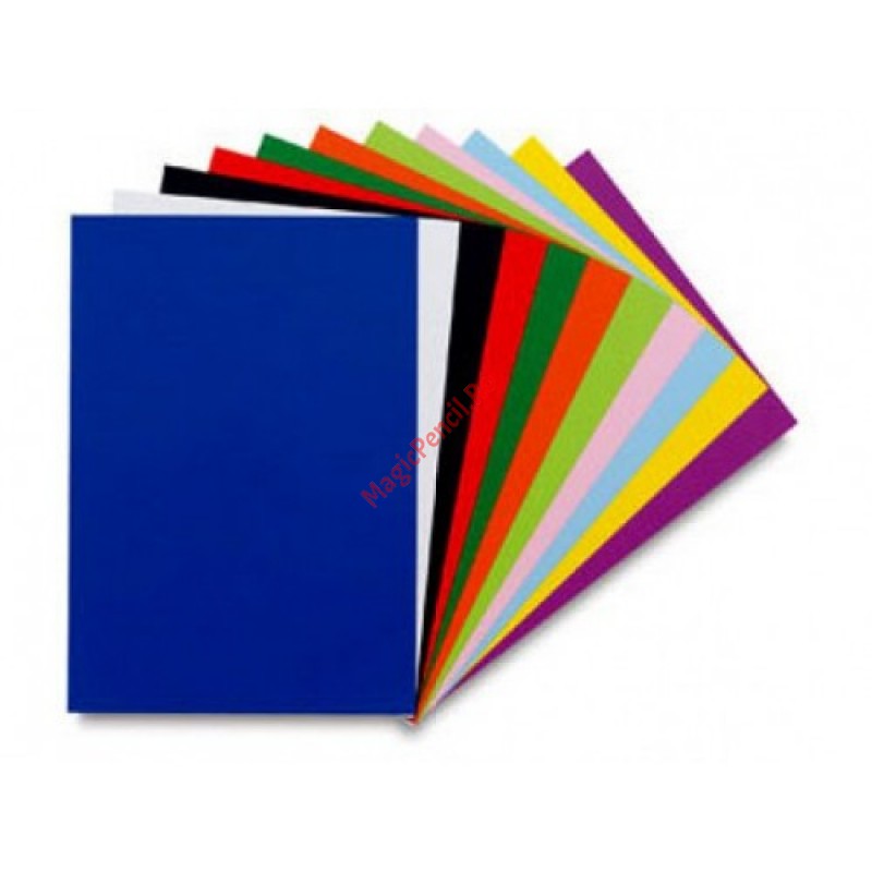 Carton color, A4, 160g/mp, 10 culori, 10 coli/top