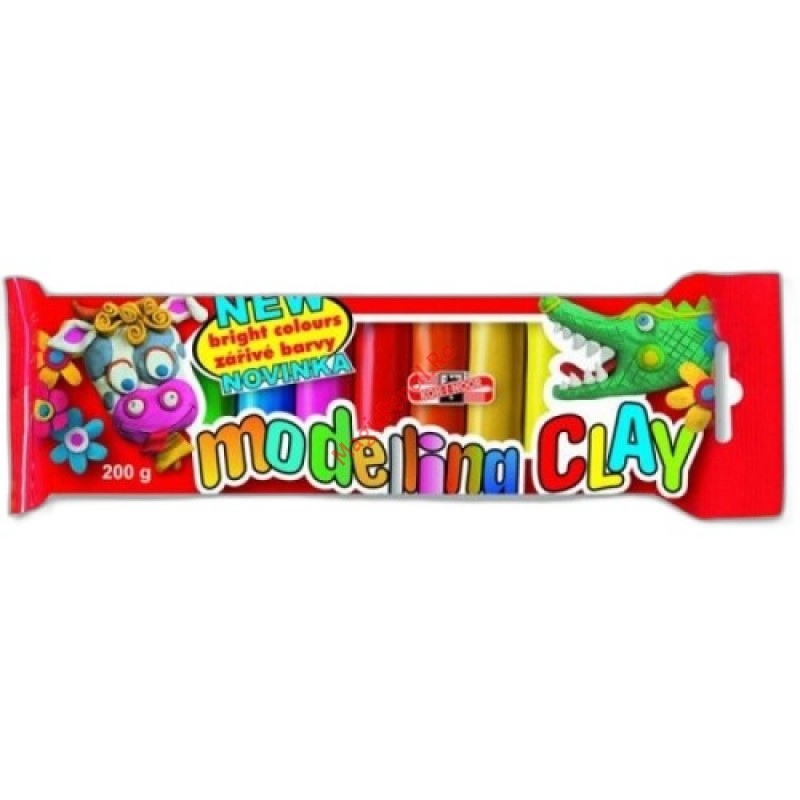 Plastilina modelat 10 culori, Koh-i-noor, 200g