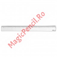 Rigla din plastic transparent, 40cm