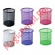 Suport instrumente de scris, rotund, plasa metalica, negru