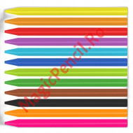 Culori cerate triunghiulare, 12 culori, Vneeds