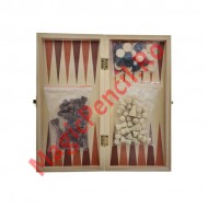 Joc 3 in 1 - Table + Dame + Sah, 34x34 cm