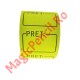 Etichete pret autoadezive 15x30 mm, galben fluorescent