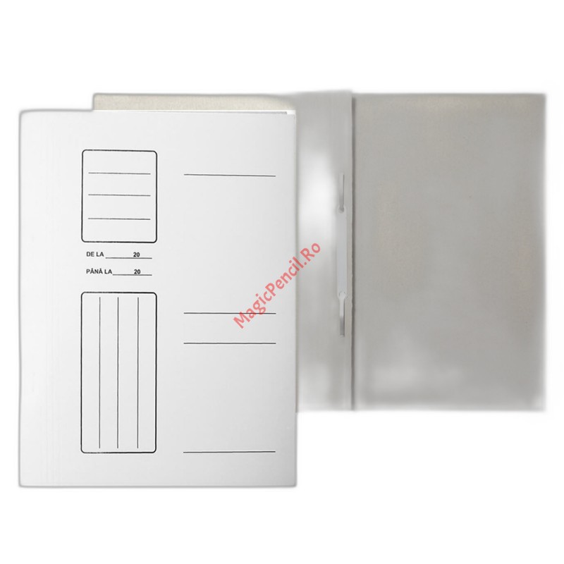 Dosar din carton, cu sina metalica