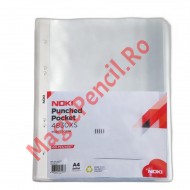Folie de protectie A4, 35 microni, 100 folii/set, Noki