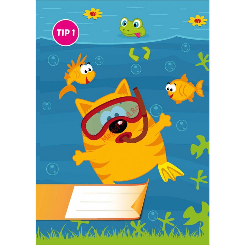 Caiet A5, 16 file, Tip 1 Caiet A5, 16 file, Tip 1