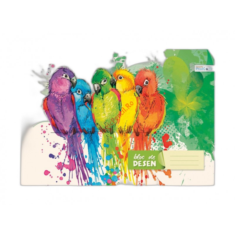 Bloc desen, format A4, 12 file, 80g