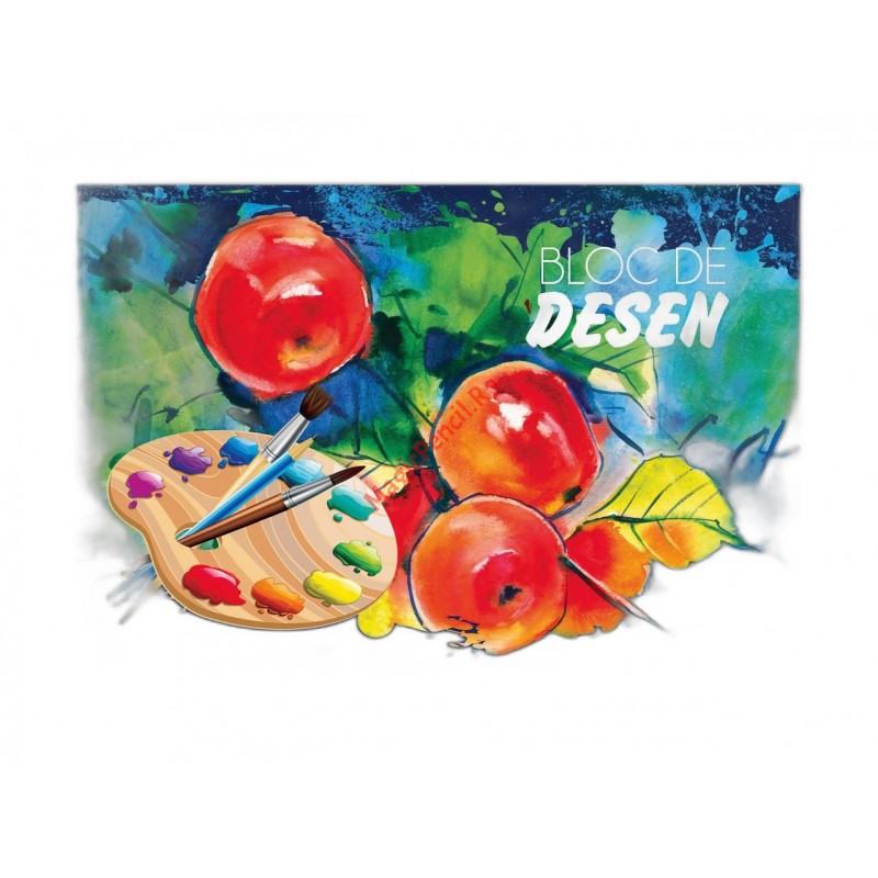 Bloc desen, format A4, 12 file, 80g