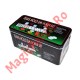 Set Poker cu 200 jetoane, in cutie metalica