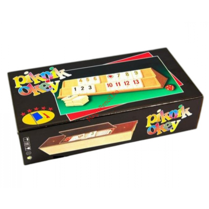 Joc remi, rummy din plastic cu piese din plastic, OK