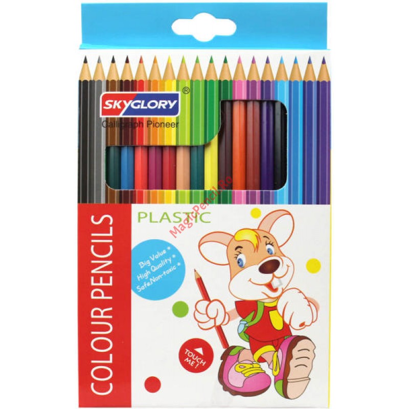 Creioane colorate, 18 culori