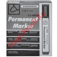 Marker permanent, negru, 12 buc