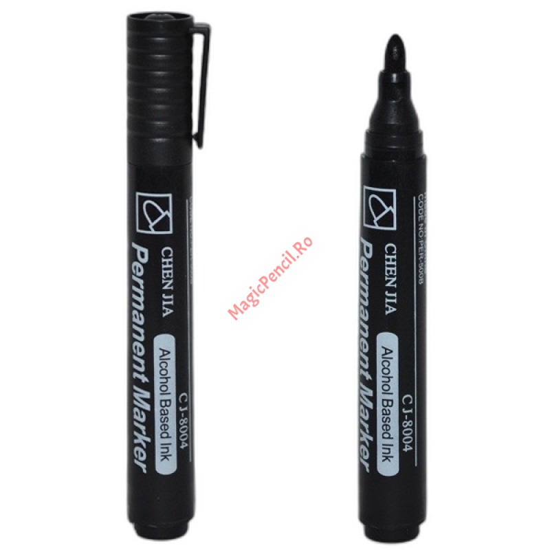Marker permanent, negru, 12 buc