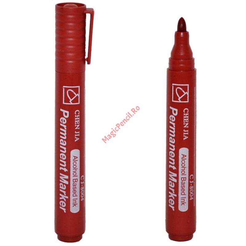 Marker permanent, rosu