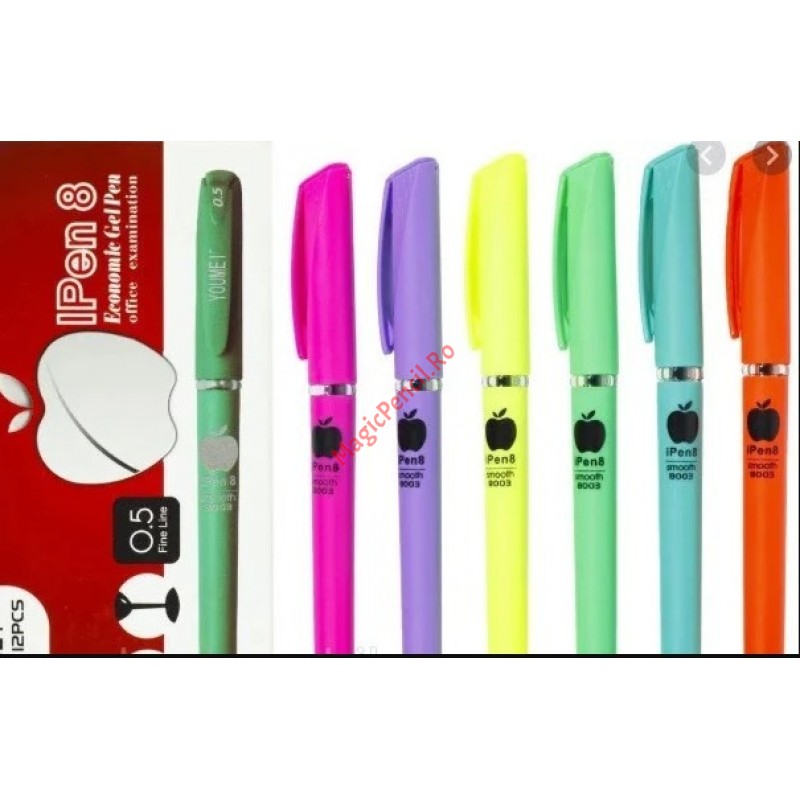 Pix cu Gel, 0,5mm, albastru