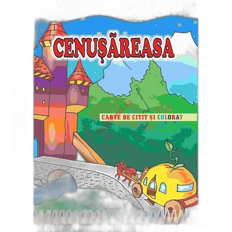 Carte de citit si colorat, B5, Cenusareasa