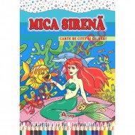 Carte de citit si colorat, B5, Mica sirena