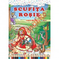 Carte de citit si colorat, B5, Scufita rosie
