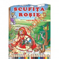 Carte de citit si colorat, B5, Scufita rosie