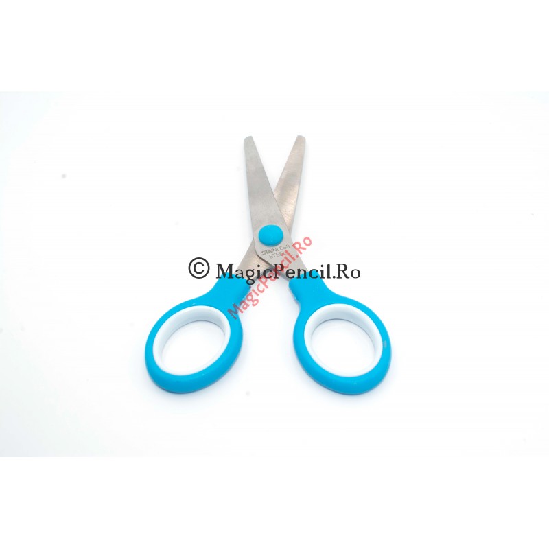 Foarfeca pentru hartie, clasic, albastru, 13 cm