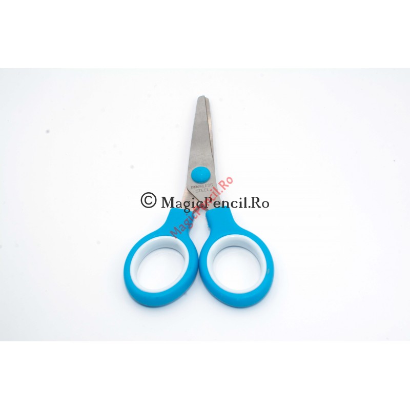 Foarfeca pentru hartie, clasic, albastru, 13 cm