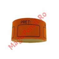 Etichete pret autoadezive 15x30 mm, portocaliu fluorescent