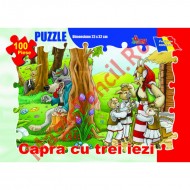 Puzzle 100 piese povesti, Capra cu trei iezi