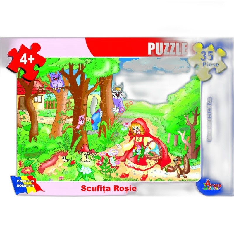 Puzzle 35 piese povesti, Scufita rosie