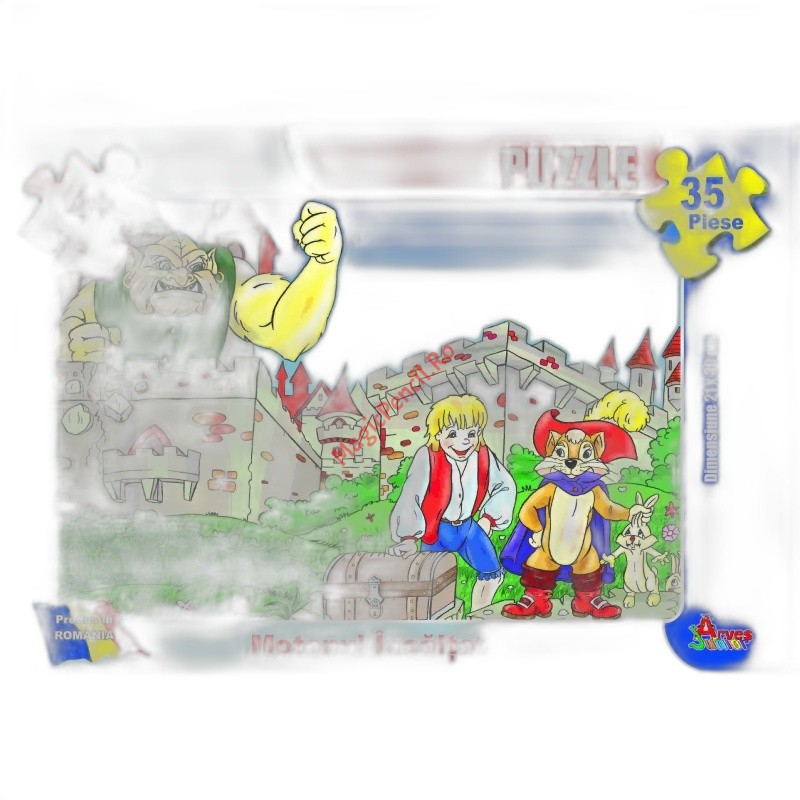 Puzzle 35 piese povesti, Motanul incaltat