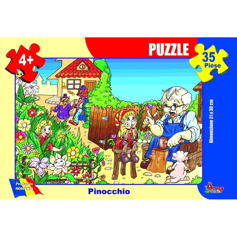 Puzzle 35 piese povesti, Pinochio