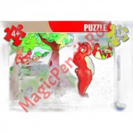 Puzzle 35 piese povesti, Ursul pacalit de vulpe