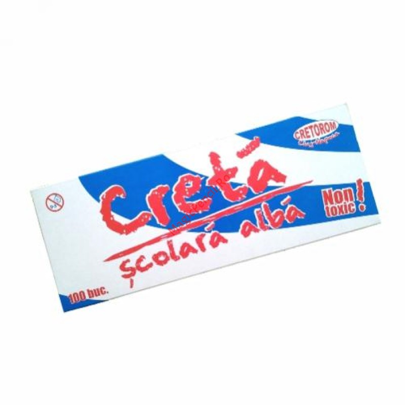 Creta alba pentru tabla, 100 buc