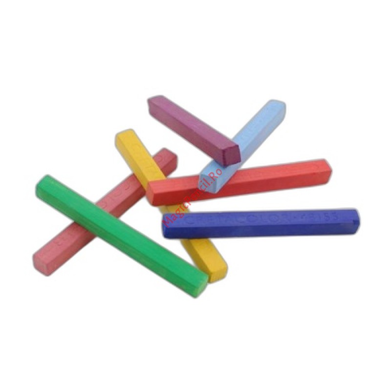 Creta color pentru tabla, 10 bucati, Cretorom