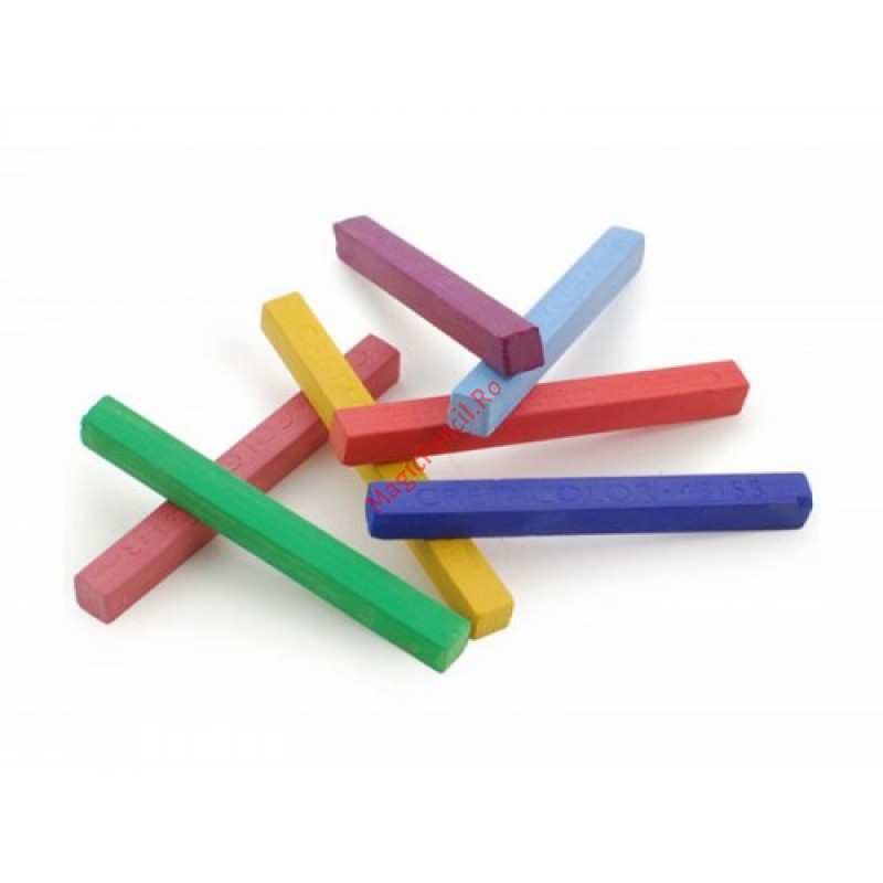 Creta color pentru tabla, 10 bucati, Cretorom