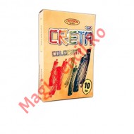 Creta color pentru tabla, 10 bucati, Cretorom
