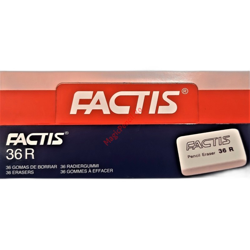 Radiera dreptunghiulara, cauciuc sintetic, 36R, Factis