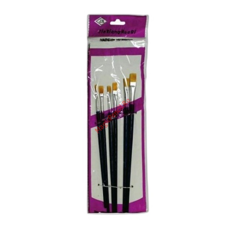 Set 6 pensule pictura, varf drept