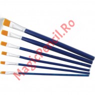 Set 6 pensule pictura, varf drept