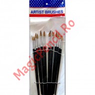 Set 12 pensule pictura, varf ascutit